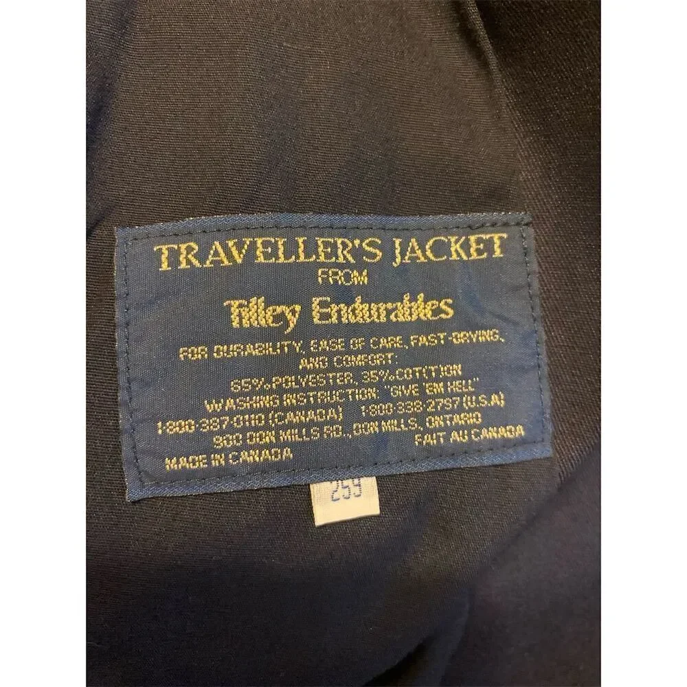 Tilley Endurables Men's Navy Blue Traveller's Blazer Size XL